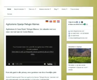 Refugiomarnes.com(Agriturismo Spanje) Screenshot