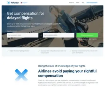 Refundor.com(Get flight delay compensation up to) Screenshot