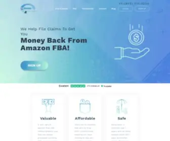 Refundsmanager.com(Amazon FBA Reimbursements by Refunds Manager) Screenshot