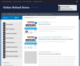 Refundstatus.com(Online Refund Status) Screenshot
