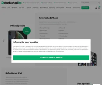 Refurbished.be(Refurbished Apple kopen bij) Screenshot