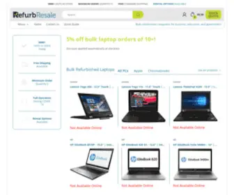 Refurbresale.com(Create an Ecommerce Website and Sell Online) Screenshot