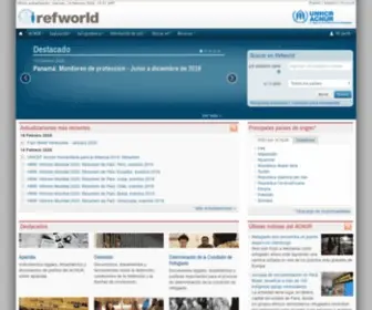RefWorld.org.es(El líder en apoyo para la toma de decisiones sobre refugiados) Screenshot