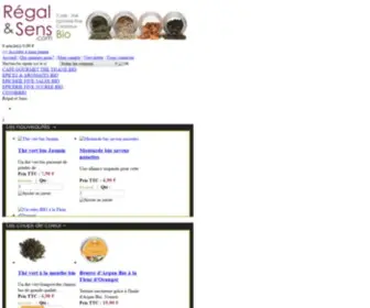 Regal-ET-Sens.com(Epicerie fine bio et tendance. Produits bio) Screenshot