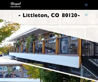 Regalapartmentsinlittleton.com(Regal Apartments) Screenshot