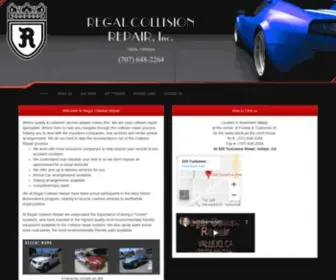 Regalcollision.com(Regal Collision Repair) Screenshot