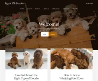 Regaldoodles.com(Visit us to learn about our superior Texas goldendoodle puppies. Regal Doodles) Screenshot