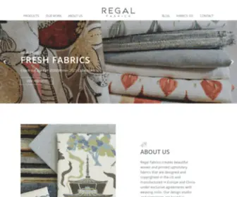 Regalfabrics.com(Regal Fabrics) Screenshot