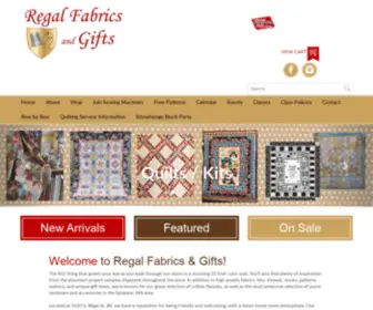 Regalfabricsandgifts.com(Regal Fabrics & Gifts) Screenshot