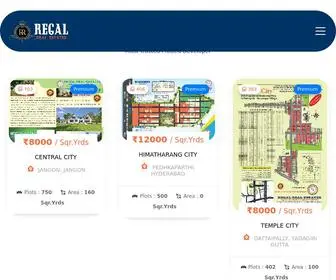 Regalgroup.biz(Real Estate Company in Hyderabd) Screenshot