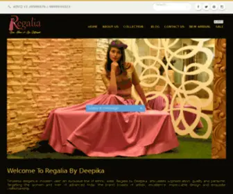 Regaliabydeepika.com(Regalia-A fashion Studio for Men & Women) Screenshot