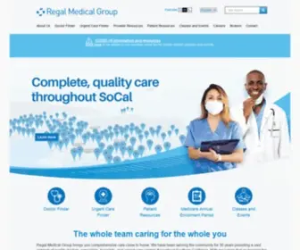 Regalmed.com(Regal medical group) Screenshot