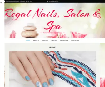 Regalnailscolumbia.com(Nail salon in Columbia) Screenshot