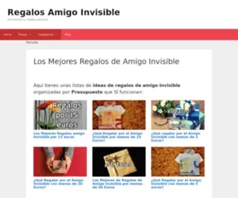Regalosamigoinvisible.net(Los Mejores Regalos Amigo Invisible Originales) Screenshot