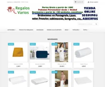 Regalosvarios.com(Regalos Personalizados a todo color) Screenshot