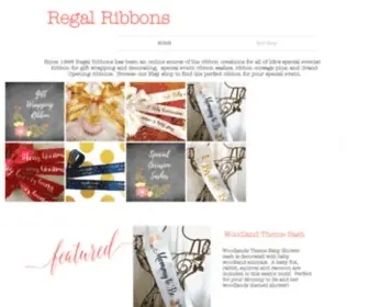 Regalribbons.com(Regal Ribbons) Screenshot