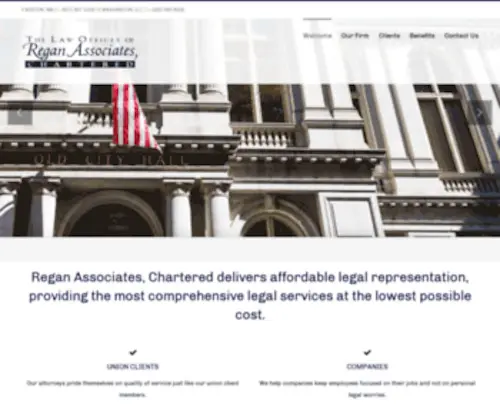 Reganassociates.org(The Law Offices of Regan Associates) Screenshot