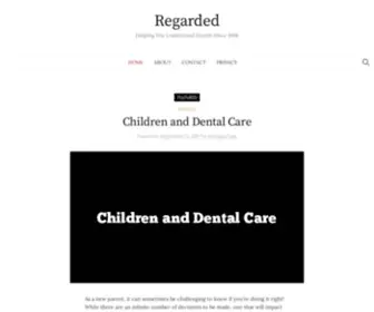 Regarded.org(Helping You Understand Health Since 1998) Screenshot