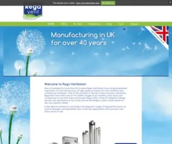 Regavent.co.uk(Rega Vent) Screenshot