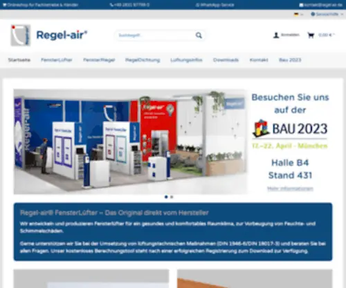 Regel-Air.de(Fensterlüfter & Überströmdichtung) Screenshot