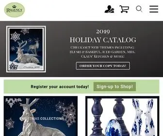 Regency-Rib.com(Regency International Wholesale Importer of Holiday Home Garden Decor Accents) Screenshot