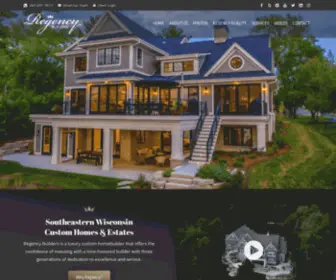 Regencybuildersinc.com(Custom Home Builder Wisconsin) Screenshot