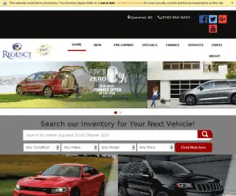 Regencychrysler.com(Regency Chrysler) Screenshot