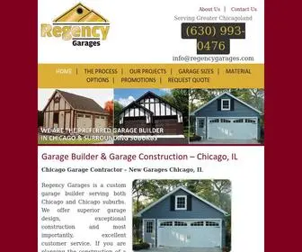 Regencygarages.com(Chicago Garage Builder) Screenshot