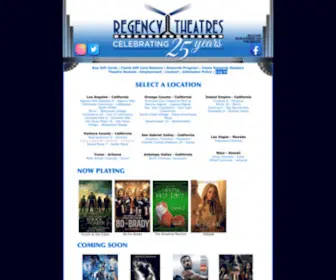 Regencymovies.com(Regency Theatres) Screenshot