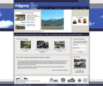 Regencypauley.com(Regency Real Estate and Auction Company) Screenshot