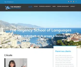 Regencyschool.com(French courses in France) Screenshot