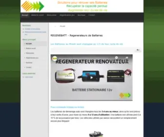 Regenebatt.com(Bienvenue sur Regenebatt) Screenshot