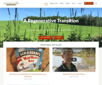 Regenerationvermont.org(Regeneration Vermont) Screenshot