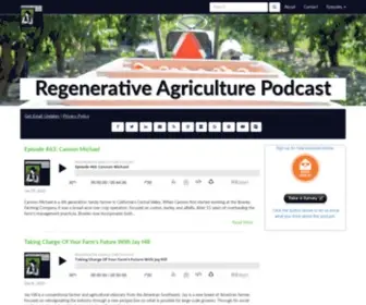 Regenerativeagriculturepodcast.com(Regenerative Agriculture Podcast) Screenshot