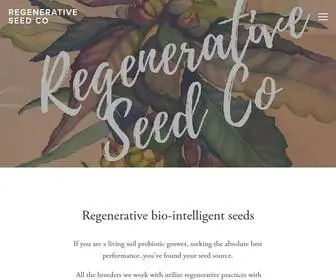 Regenerativeseeds.com(A collection of the finest bio) Screenshot