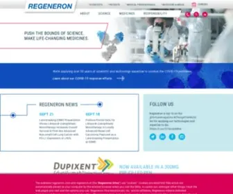 Regeneron.com(Regeneron (NASDAQ: REGN)) Screenshot