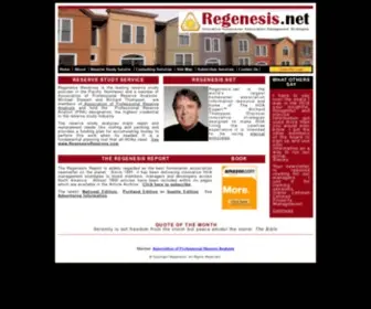 Regenesis.net(Condominium and Homeowners Association Consulting) Screenshot