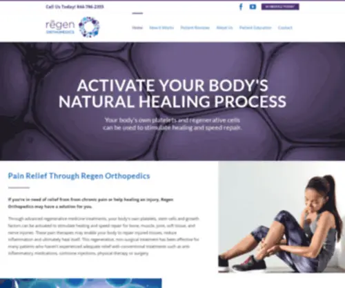 Regenorthopedics.com(Regenorthopedics) Screenshot