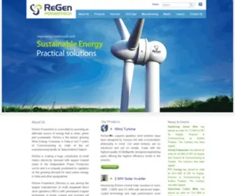Regenpowertech.com(ReGen Powertech) Screenshot