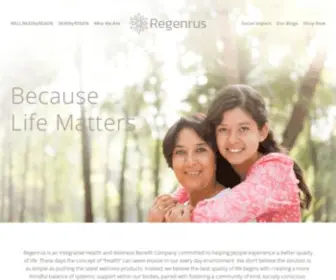 Regenrus.com(Regenrus Home) Screenshot