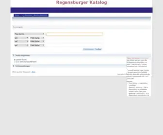 Regensburger-Katalog.de(Regensburger Katalog plus) Screenshot