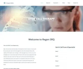 Regensrq.com(Stem cell treatments) Screenshot