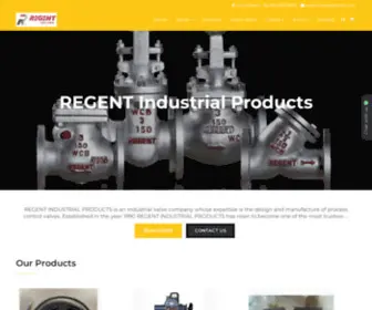 Regentcontrolvalve.com(REGENT INDUSTRIAL PRODUCTS) Screenshot