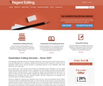 Regentediting.com(Dissertation Editing Service by PhD Editors) Screenshot