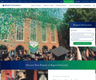 Regent.edu(Regent University) Screenshot