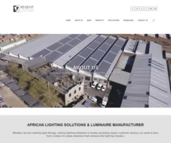 Regentlight.co.za(African lighting solutions company) Screenshot