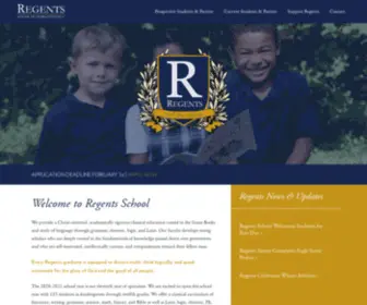 Regents-School.org(Regents School of Charlottesville) Screenshot