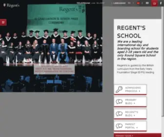 Regents.ac.th(The) Screenshot