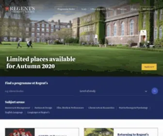 Regents.ac.uk(Join our English Language Centre open event) Screenshot