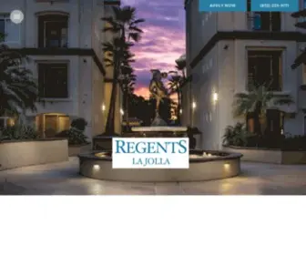 Regentslajolla.net(Regents La Jolla) Screenshot